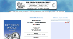 Desktop Screenshot of firstchurchclinton.org