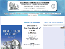 Tablet Screenshot of firstchurchclinton.org